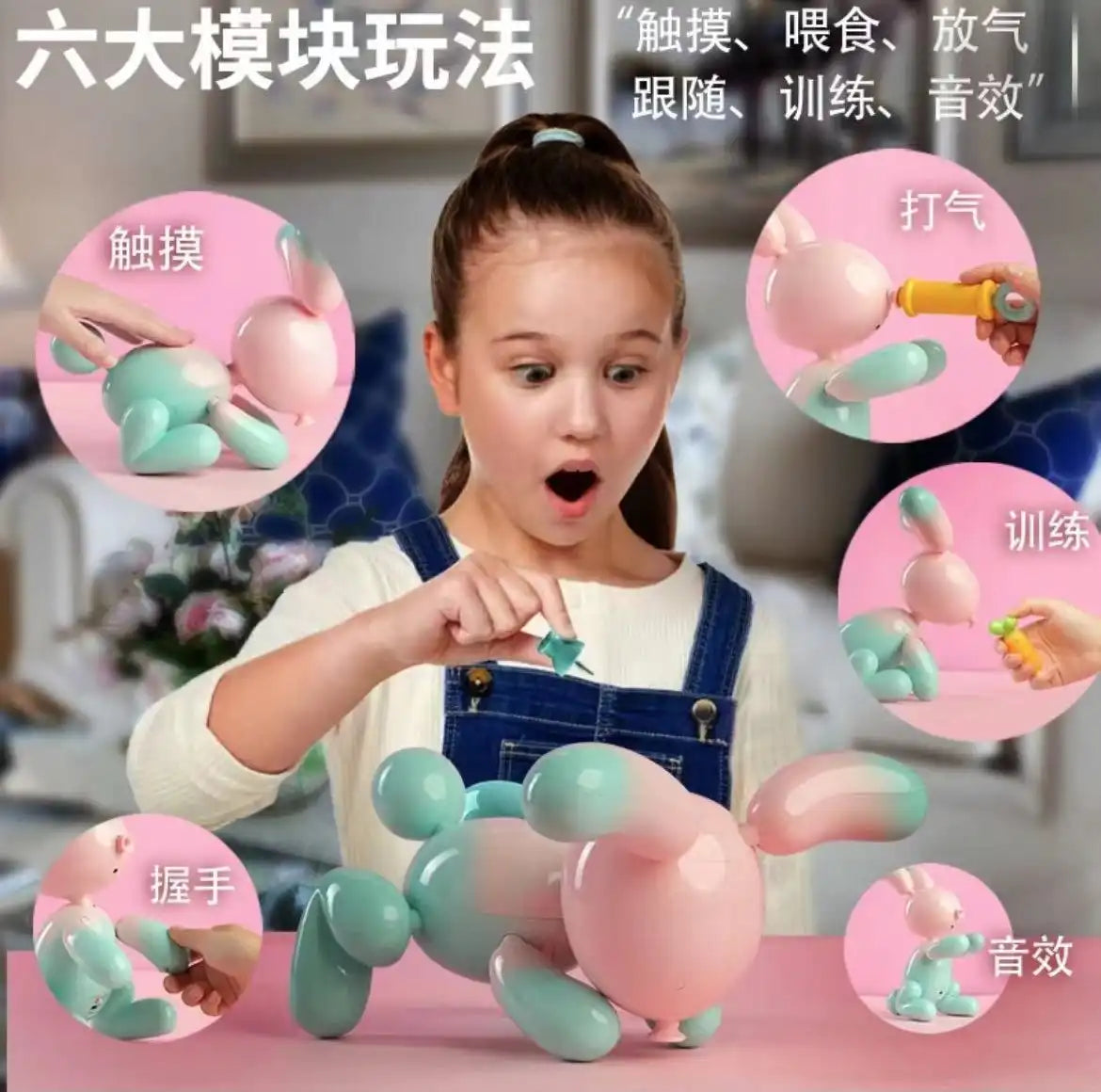 WEIQUEEN Electronic Puzzle Bunny A sweet toy for kids A new pet to keep kids company!