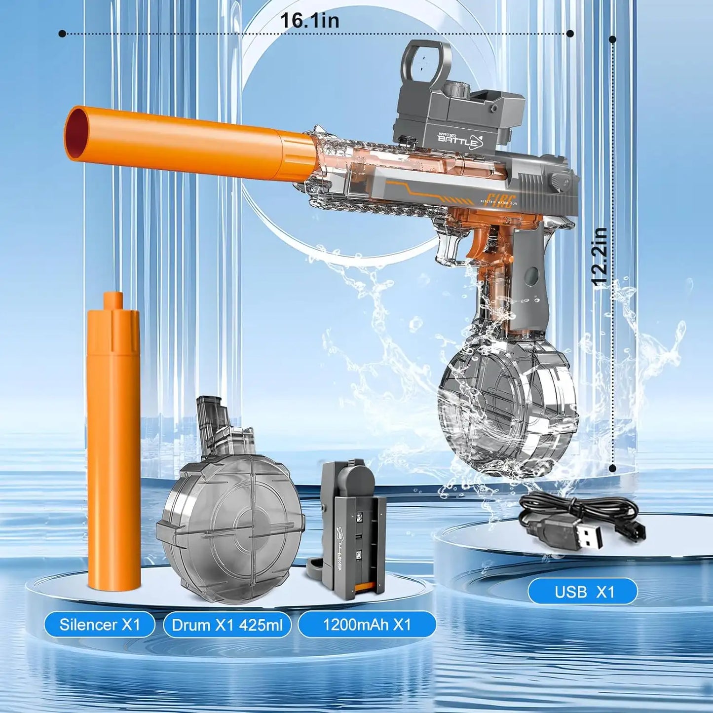 Desert Eagle Electric Water Gun-WEIQUEEN