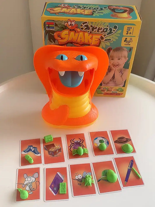 WEIQUEEN Gluttony Snake Children's mind training Improve logic ability Hands-on ability Family parent-child interactive games Stress relieving toys Funny toys