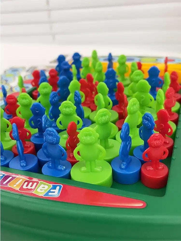 WEIQUEEN Children's educational desktop game toys monkey bouncing chess board draw chess game parent-child interaction kindergarten gift