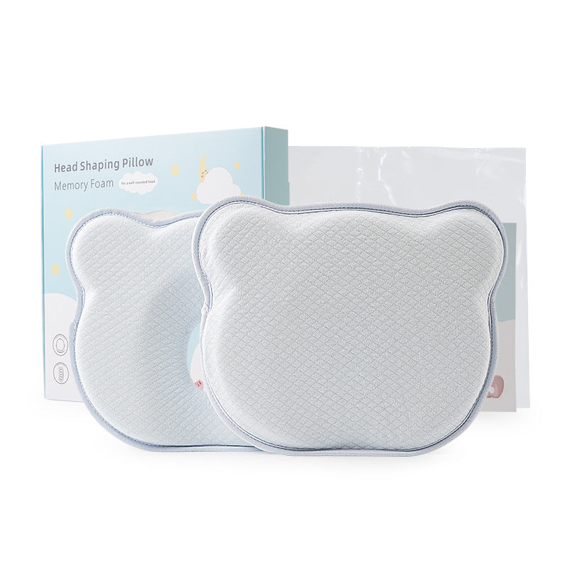 Soft and Breathable Baby Pillow with Memory Foam and Bear Design