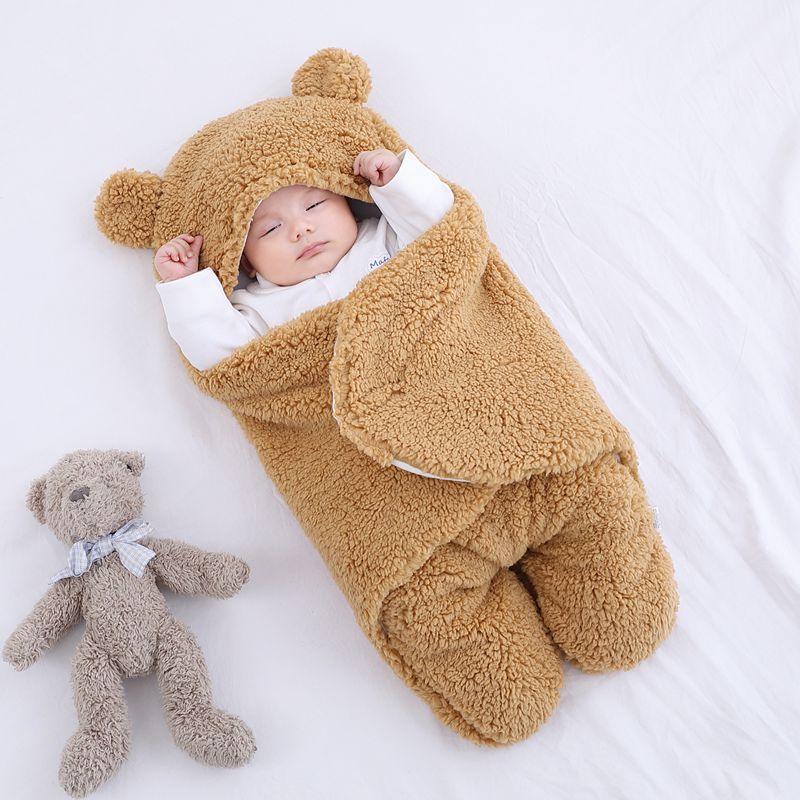 Teddy Fleece Baby Sleeping Bag 0-6 Months