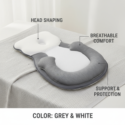 Newborn Head Shaping Memory Pillow with Leg Support
