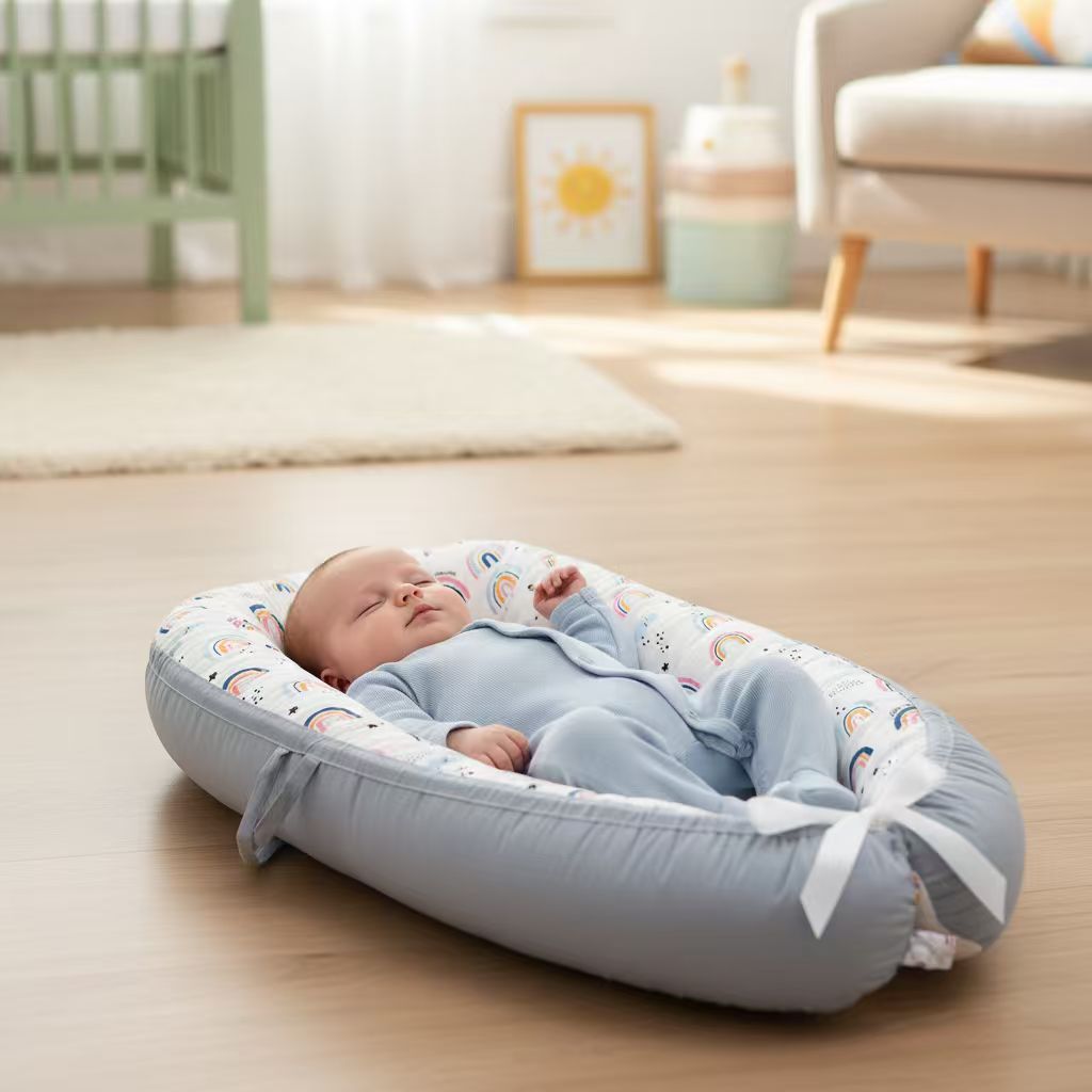 Premium Cotton Baby Lounger Nest