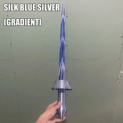 3D Printed Tellscopic Sword Gravity Jump Small Radish Knife Creative Mini Decompression Toy Funny Carrot Knifes Model For Kids Birthday Gift toys - MEACAOFG