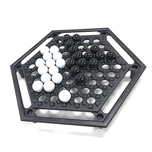 Chess Sets Chess Board Game Table Games Abalone Family Board Game Intellectual Development Desktop Party Home Marble Strategy Game for Children Kids Chess Board Game Set-WEIQUEEN