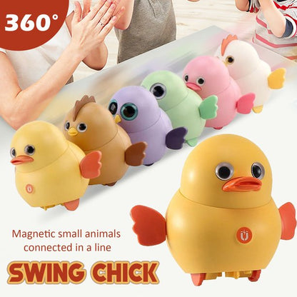 Cute Swinging Magnetic Walking Chicken Squad Toy
