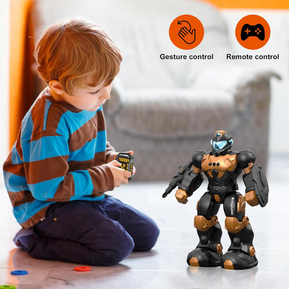 Programmable Remote Control Robot - Interactive Dancing Metal Toy for Kids