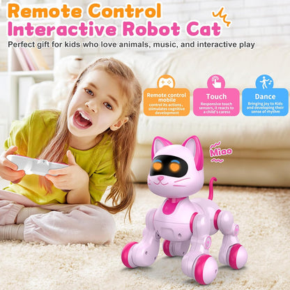 Robot Cat Interactive Toys for Girls