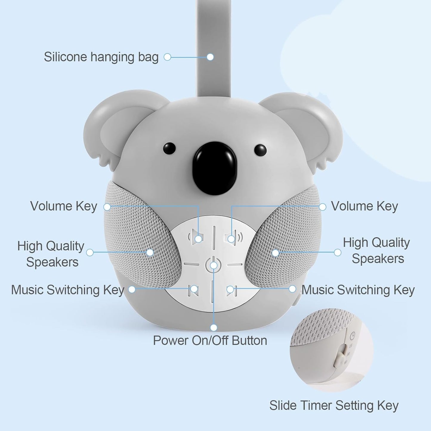 Portable Travel Sleep Soother for Kids