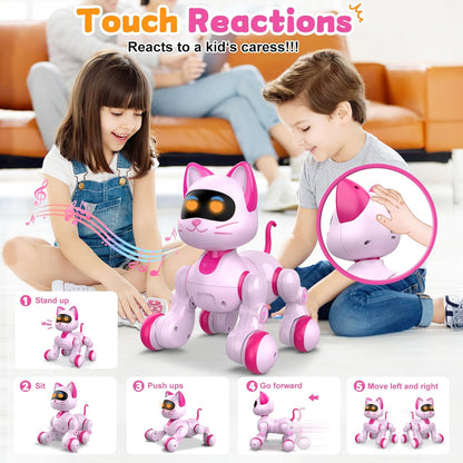 Robot Cat Interactive Toys for Girls