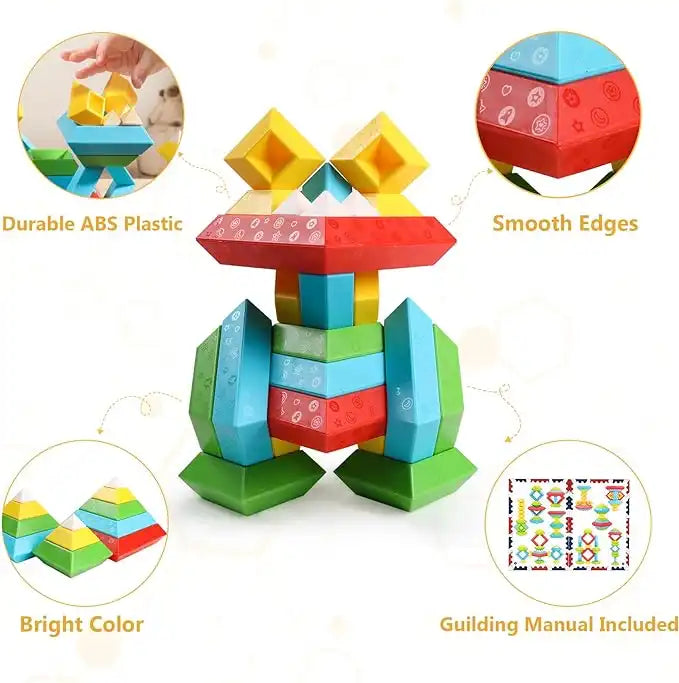 WEIQUEEN Variety blocks pyramid stacking game toys Parent-child interaction children educational toys