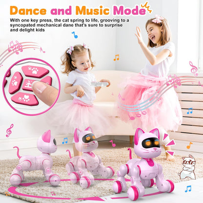 Robot Cat Interactive Toys for Girls