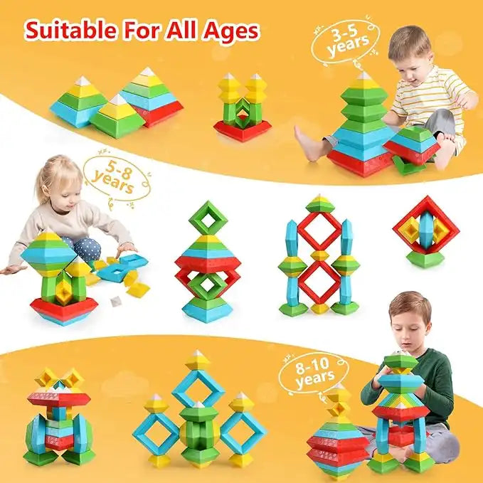 WEIQUEEN Variety blocks pyramid stacking game toys Parent-child interaction children educational toys