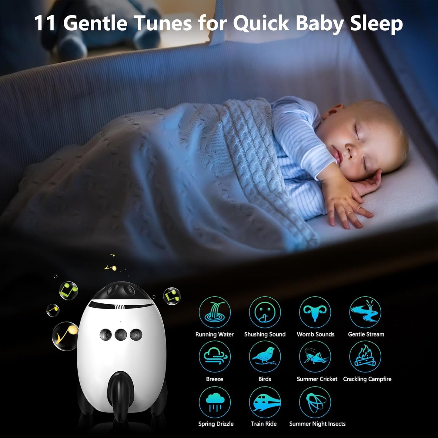 Baby Vibrating Soother Gently Rocks Any Stroller or Pram