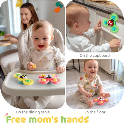 3PCS Suction Cup Spinner Toys