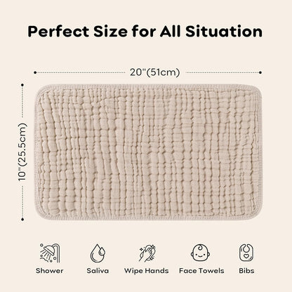 100% Cotton Baby Burping Cloth-6 Pack