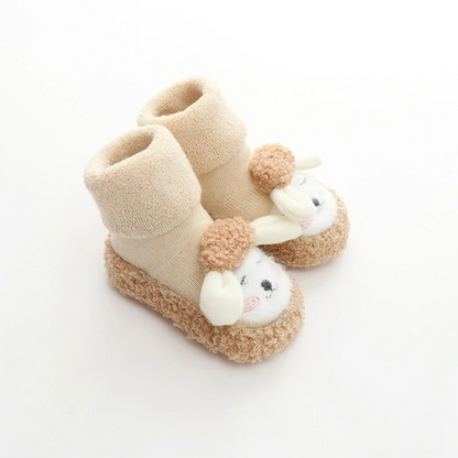 CuddlePaws Plush Cartoon Shoes for Cozy Baby Feet
