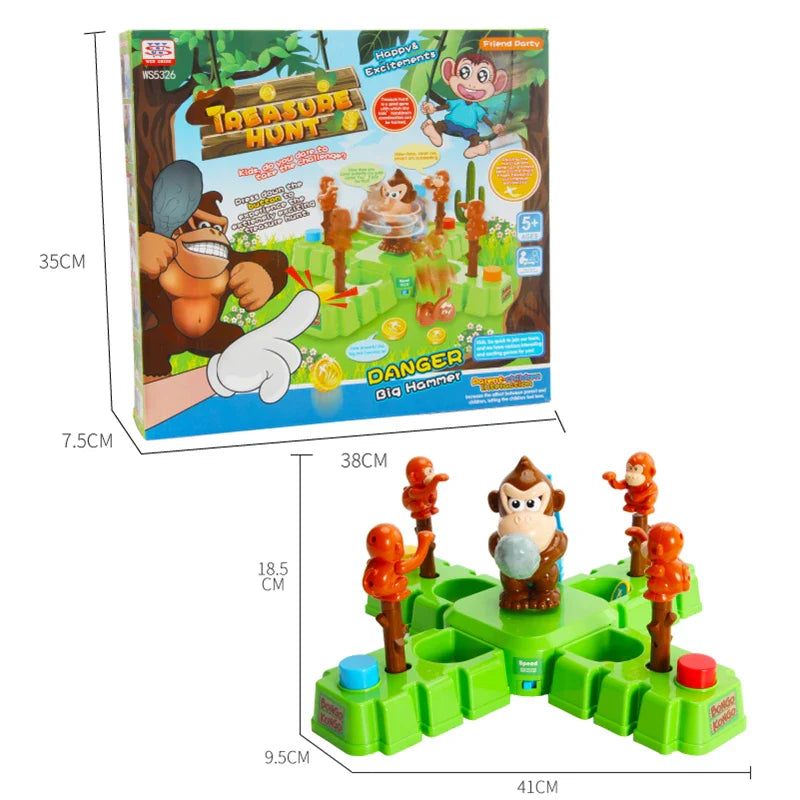 WEIQUEEN Monkey steal banana gold coin desktop competitive game puzzle parent-child interactive toy family party game