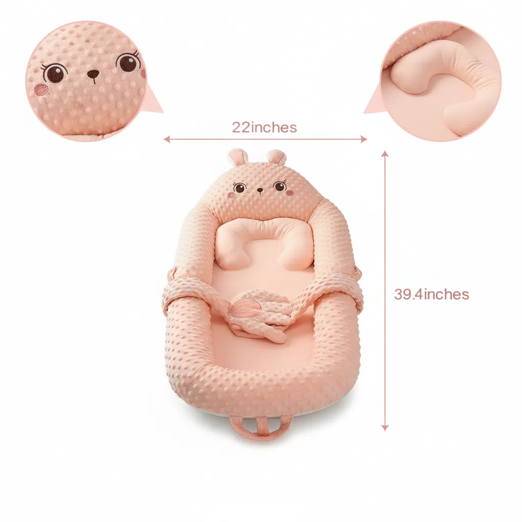 Smart Patting Baby Lounger & 2-in-1 Bionic Seat Nest