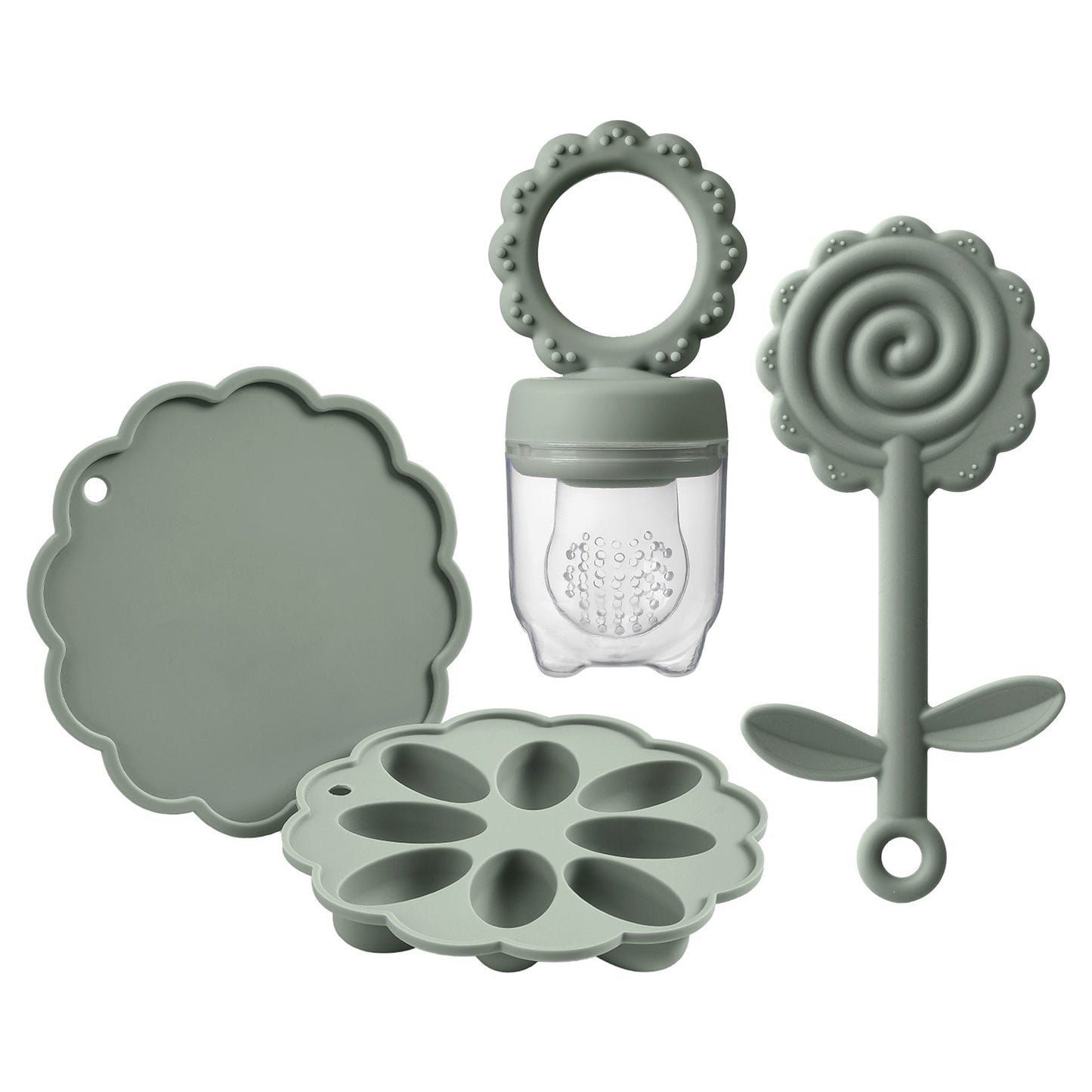 Sunflower Silicone Baby Feeding Set