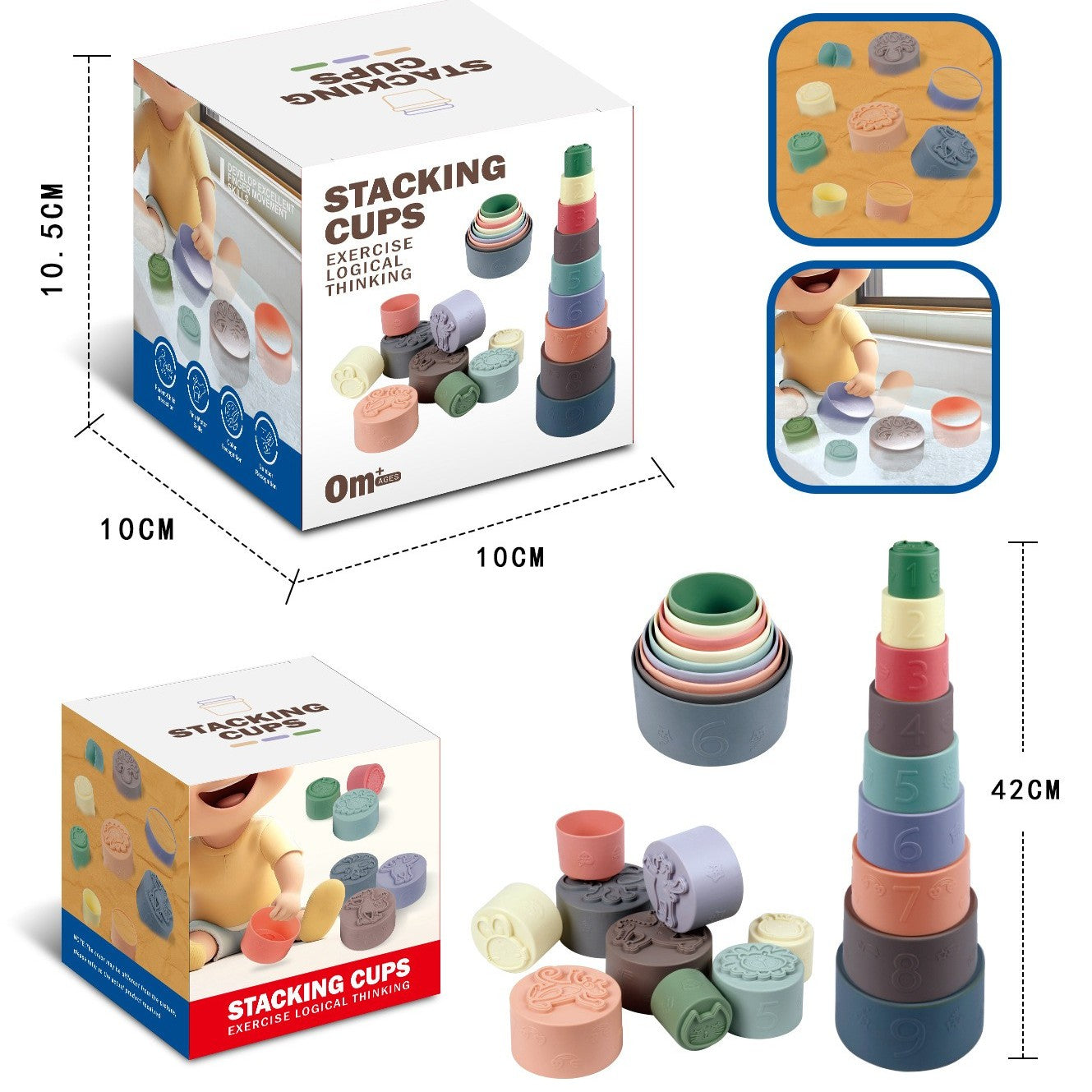 Baby Stacking Cups Toys