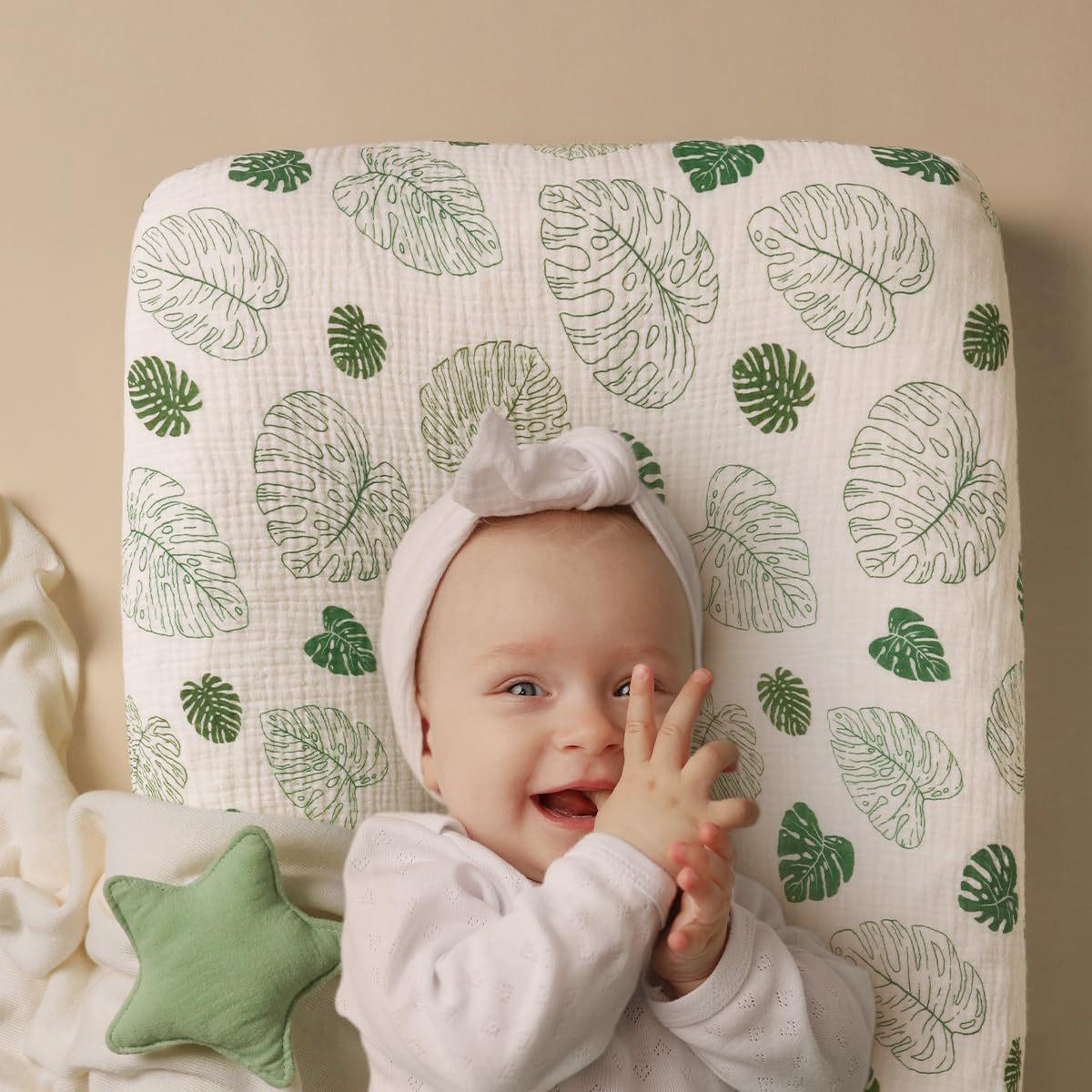 Muslin Bassinet Sheet for Baby-2 Pack