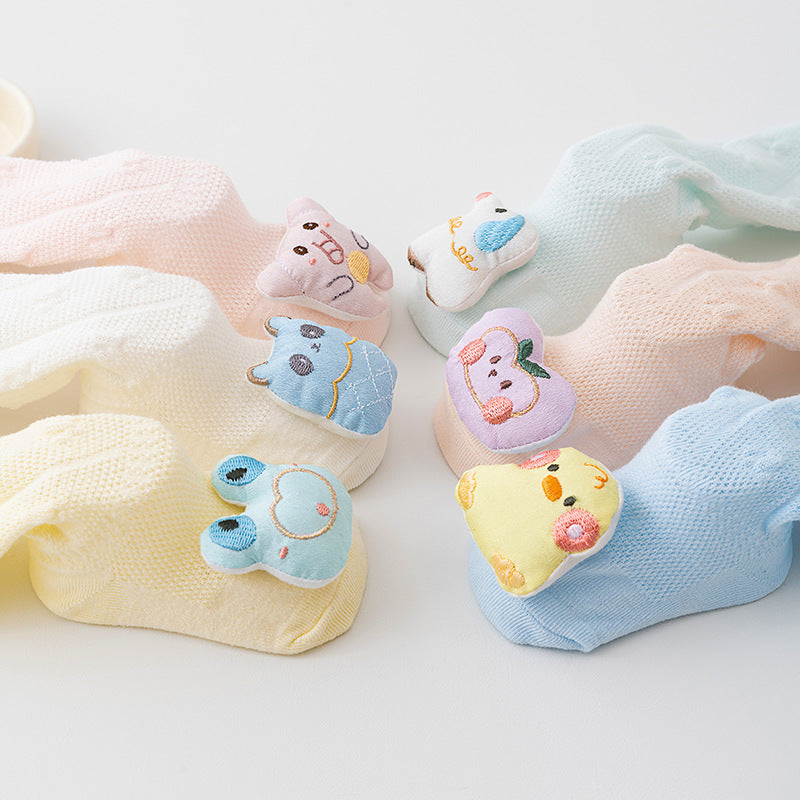 Newborn baby pure cotton summer socks