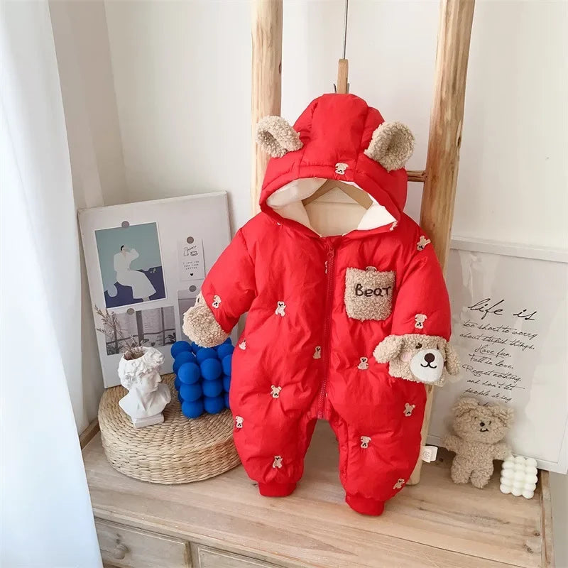 Winter Bear Baby Jumpsuit