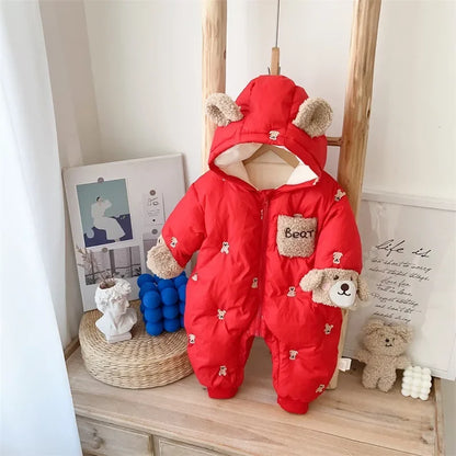 Winter Bear Baby Jumpsuit