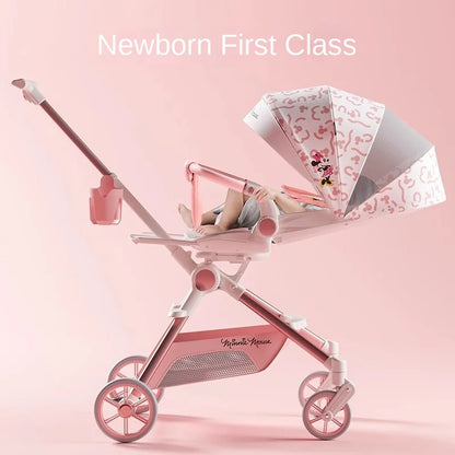 Pink Newborn Stroller