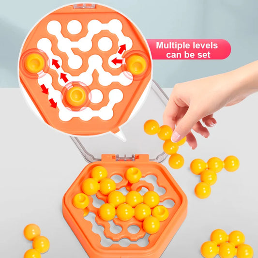 WEIQUEEN Mini Pocket Puzzle Color Beads Game Party Tabletop Game Children's Spatial Logical Thinking Training Kid Enlightenment Teaching