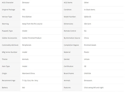 Children Decompression Dinosaur Toy Creative Hand-operated Telescopic Spring Swing Dinosaur Fidget Toys Christmas Gifts for Kids - MEACAOFG