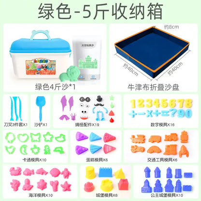 WEIQUEENChildren's space toys sand indoor set non-stick magic power star clay color sand color clay non-toxic sands of the stars